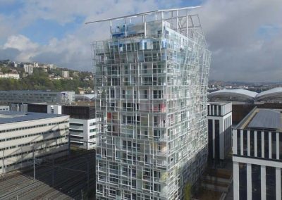 Immeuble Ycone à Lyon en acier galvanisé